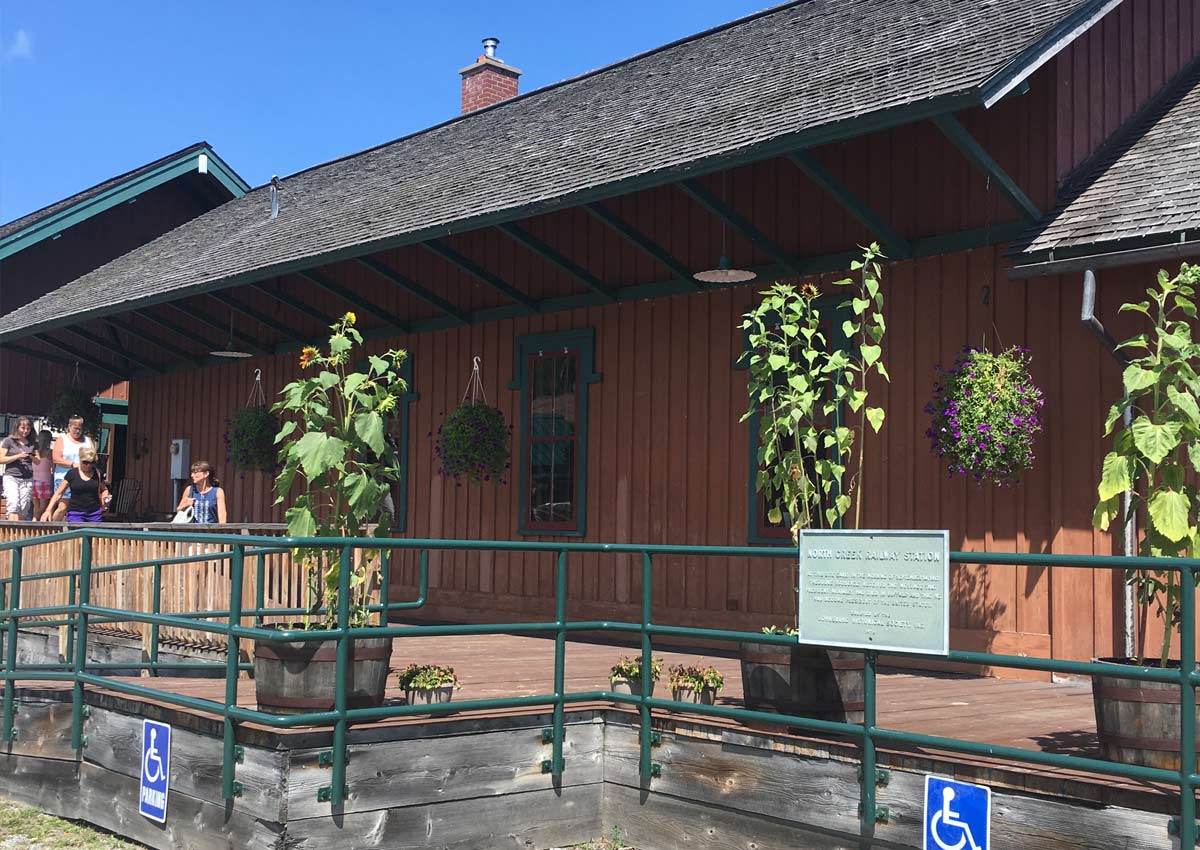 The train station in North Creek