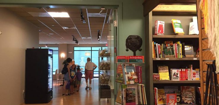 Northshire Bookstore Entrance to Berkshire Mountain Bakery in Saratoga Springs NY