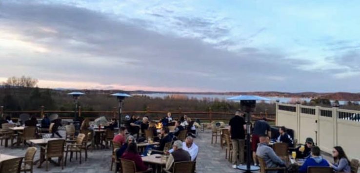 patio, people, view